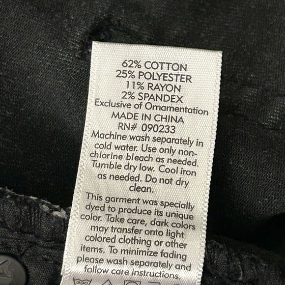 PacSun Ankle Jeggings - Light Black Distrusted- Super Stretch - Size: 23: EUC - Picture 8 of 8